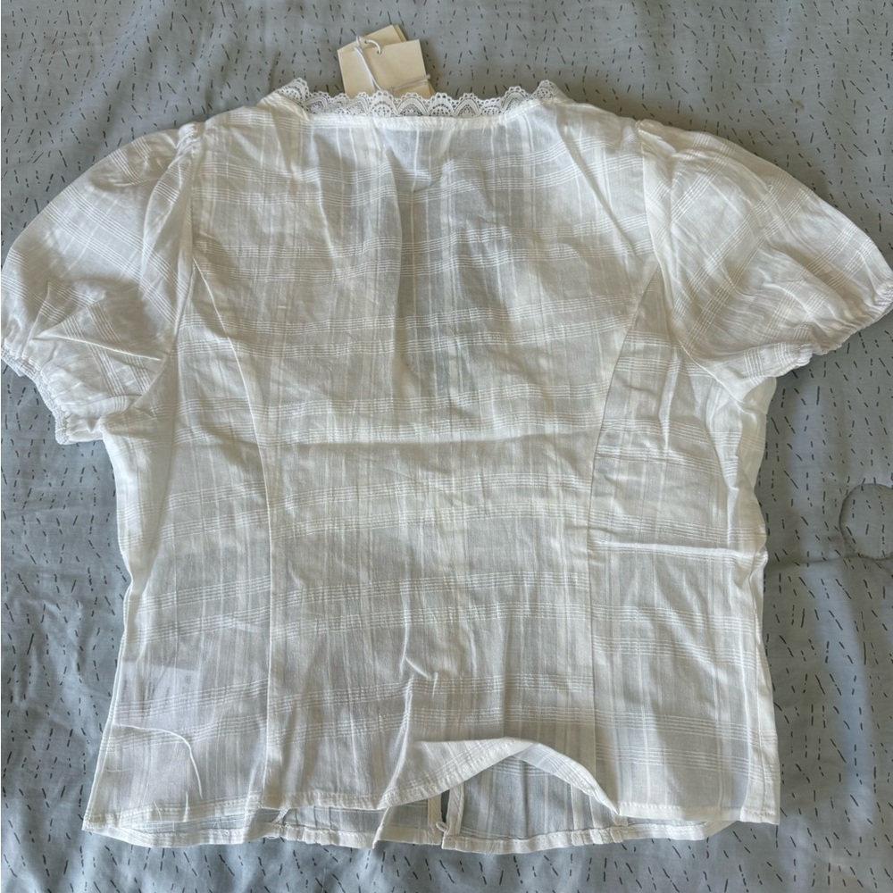 Peppermayo Exclusive - Sweet Lullaby Button Up Shirt - White - Picture 3 of 4